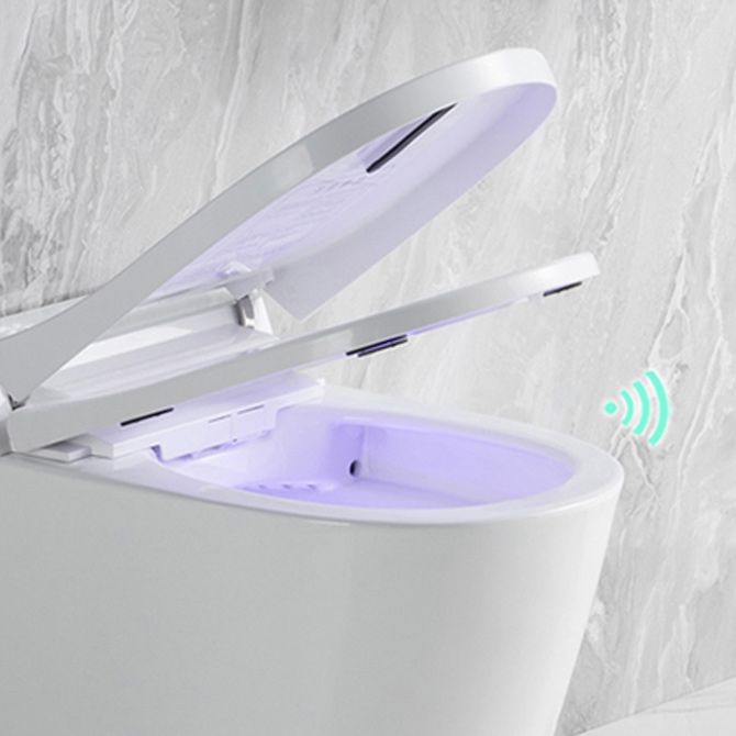 Elongated Wall Hung Toilet Ceramic Smart Toilet with Unlimited Warm Water Clearhalo 'Bathroom Remodel & Bathroom Fixtures' 'Bidets' 'Home Improvement' 'home_improvement' 'home_improvement_bidets' 'Toilets & Bidets' 1200x1200_470073d7-fff4-4b99-804d-66f1bbed63fe