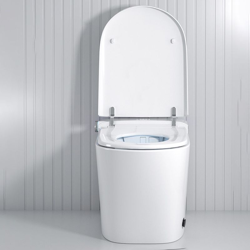 Ceramic Antimicrobial Floor Mount Bidet with Warm Air Dryer - 16.14" W Clearhalo 'Bathroom Remodel & Bathroom Fixtures' 'Bidets' 'Home Improvement' 'home_improvement' 'home_improvement_bidets' 'Toilets & Bidets' 1200x1200_470fcfbd-0f73-47d5-a688-cd3d32d5f12e