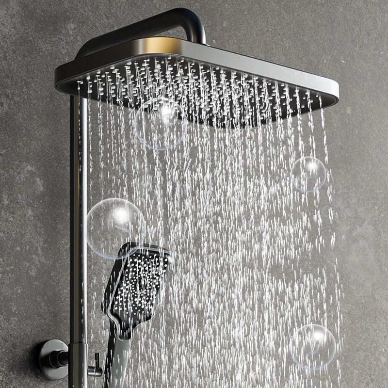 Modern Shower System Slide Bar Adjustable Shower Head Wall Mounted Shower Set Clearhalo 'Bathroom Remodel & Bathroom Fixtures' 'Home Improvement' 'home_improvement' 'home_improvement_shower_faucets' 'Shower Faucets & Systems' 'shower_faucets' 'Showers & Bathtubs Plumbing' 'Showers & Bathtubs' 1200x1200_4722b2a2-ad8c-4b8c-aa35-8a262b71c33a