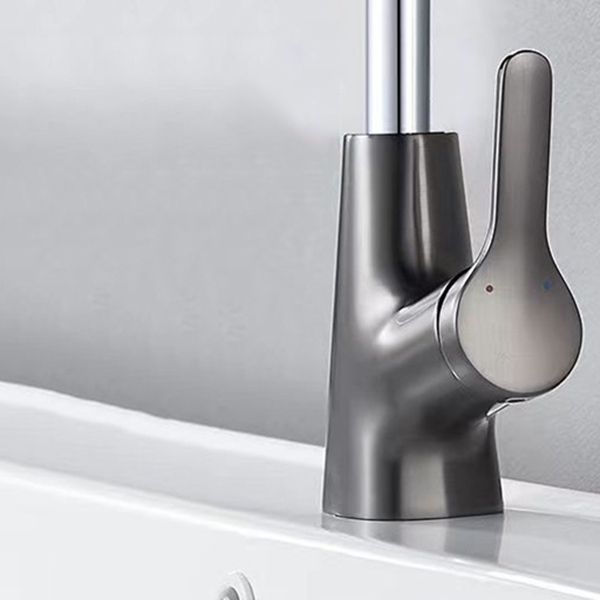 Modern Faucet 1-Handle and 1-Hole Copper with Pull out Sprayer Faucet Clearhalo 'Home Improvement' 'home_improvement' 'home_improvement_kitchen_faucets' 'Kitchen Faucets' 'Kitchen Remodel & Kitchen Fixtures' 'Kitchen Sinks & Faucet Components' 'kitchen_faucets' 1200x1200_4776ad43-d428-4337-a4ff-0f08f576664f