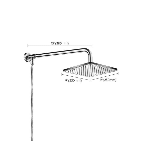 Contemporary Style Shower Head Bathroom Fixed Shower Head with Round ...