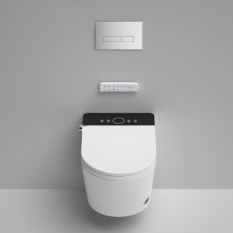 Elongated Wall Mounted Bidet Smart Bidet with Dryer and Heated Seat Clearhalo 'Bathroom Remodel & Bathroom Fixtures' 'Bidets' 'Home Improvement' 'home_improvement' 'home_improvement_bidets' 'Toilets & Bidets' 1200x1200_48032eeb-9502-473d-8df6-b391f9a4902f