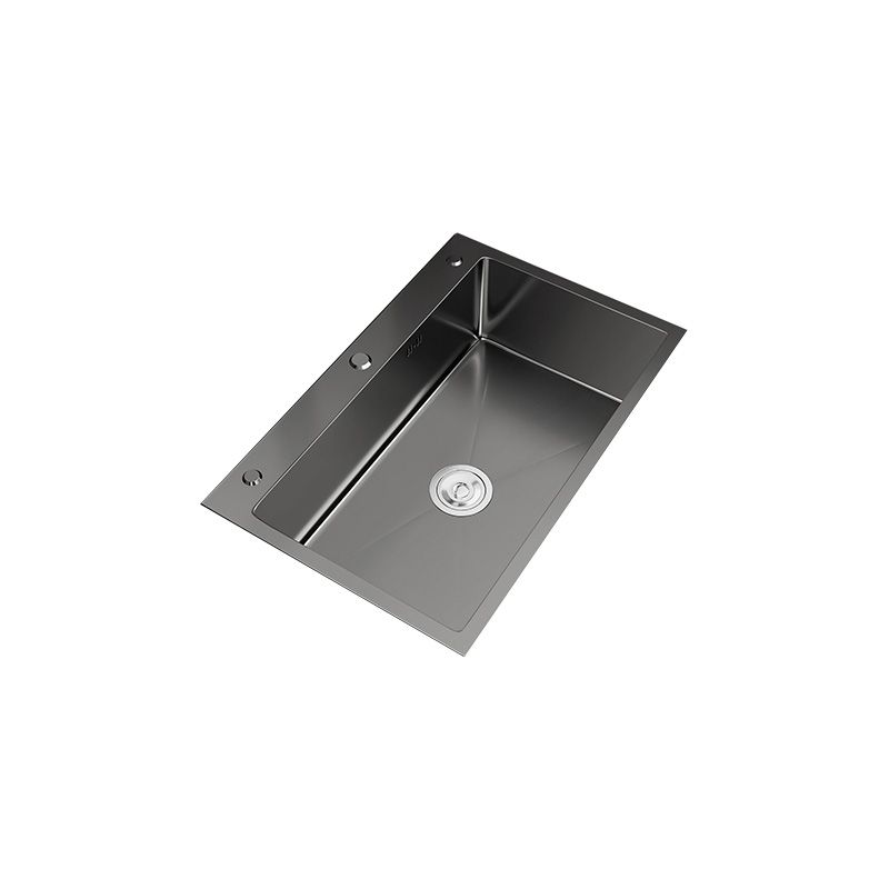 Stainless Steel Kitchen Sink Basket Strainer Top-Mount Single Bowl 3 Holes Kitchen Sink Clearhalo 'Home Improvement' 'home_improvement' 'home_improvement_kitchen_sinks' 'Kitchen Remodel & Kitchen Fixtures' 'Kitchen Sinks & Faucet Components' 'Kitchen Sinks' 'kitchen_sinks' 1200x1200_48134dc1-5271-4077-b9a7-e06ebb879c37