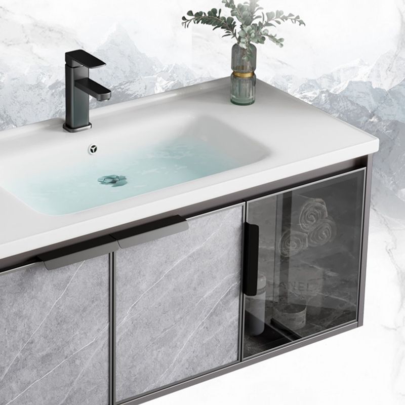 Metal Bathroom Sink Vanity Wall-Mounted Bathroom Vanity with Sink Included Clearhalo 'Bathroom Remodel & Bathroom Fixtures' 'Bathroom Vanities' 'bathroom_vanities' 'Home Improvement' 'home_improvement' 'home_improvement_bathroom_vanities' 1200x1200_4815d551-4a7a-461e-a0f4-e38d3be26674