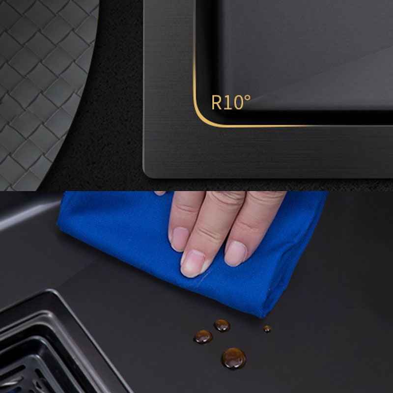 Classic Kitchen Sink Stainless Steel 1 Holes Kitchen Sink with Drain Strainer Kit Clearhalo 'Home Improvement' 'home_improvement' 'home_improvement_kitchen_sinks' 'Kitchen Remodel & Kitchen Fixtures' 'Kitchen Sinks & Faucet Components' 'Kitchen Sinks' 'kitchen_sinks' 1200x1200_4826db1c-f636-495d-ab19-eeb836969d89