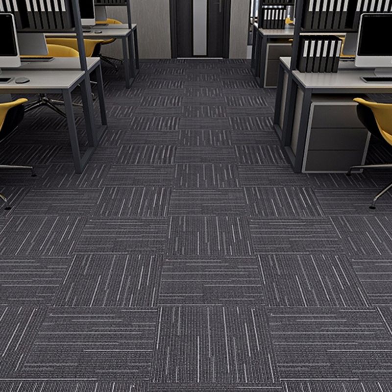 Stripe Print Carpet Floor Tile Level Loop Non-Skid Loose Lay Office Room Carpet Tile Clearhalo 'Carpet Tiles & Carpet Squares' 'carpet_tiles_carpet_squares' 'Flooring 'Home Improvement' 'home_improvement' 'home_improvement_carpet_tiles_carpet_squares' Walls and Ceiling' 1200x1200_482c257d-5b7e-4540-abd5-02302c39b552