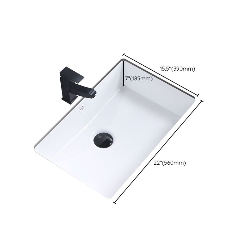 Modern Bathroom Sink Pop-Up Drain Porcelain Rectangular Vessel Bathroom Sink Clearhalo 'Bathroom Remodel & Bathroom Fixtures' 'Bathroom Sinks & Faucet Components' 'Bathroom Sinks' 'bathroom_sink' 'Home Improvement' 'home_improvement' 'home_improvement_bathroom_sink' 1200x1200_483025ec-b94a-43d6-ae00-9cd15c21730e