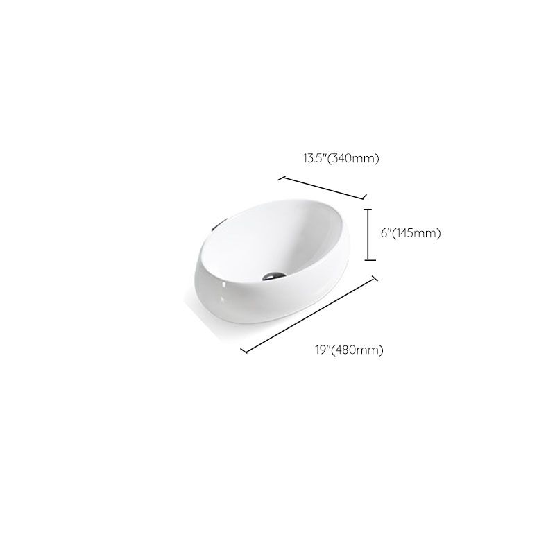 Bathroom Ceramic Sink Round Rod Handle Anti-spill Modern Faucet Sink Clearhalo 'Bathroom Remodel & Bathroom Fixtures' 'Bathroom Sinks & Faucet Components' 'Bathroom Sinks' 'bathroom_sink' 'Home Improvement' 'home_improvement' 'home_improvement_bathroom_sink' 1200x1200_4834a389-8c01-4429-80db-1bb46a9b93cc