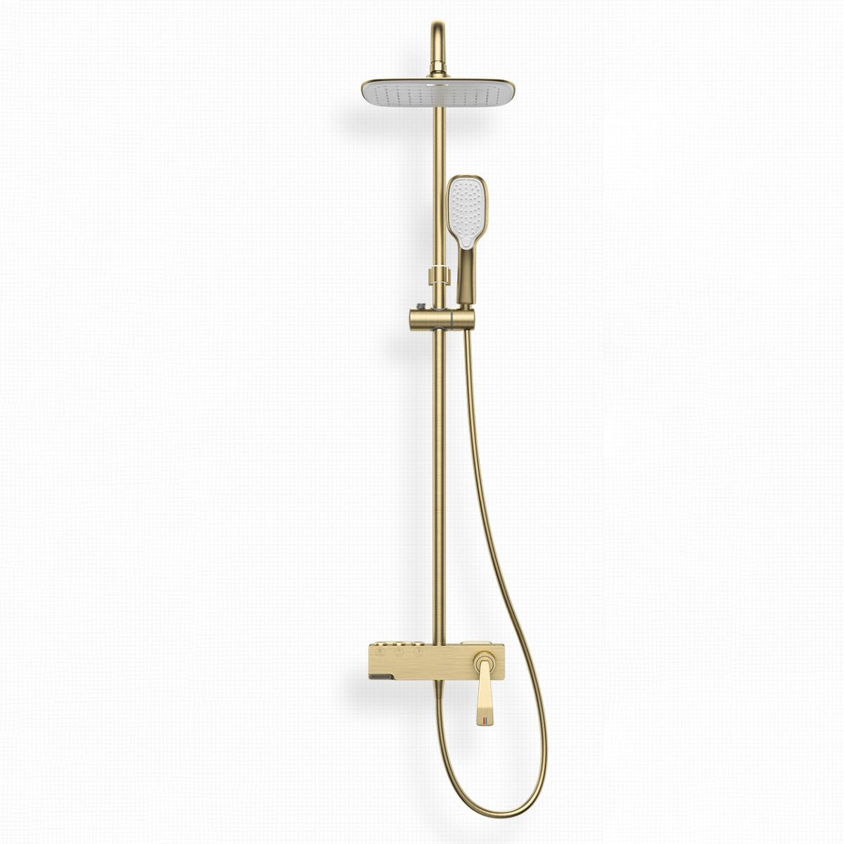 Shower System Trim Lever Hand Square Massage Jet Shower Combo Clearhalo 'Bathroom Remodel & Bathroom Fixtures' 'Home Improvement' 'home_improvement' 'home_improvement_shower_faucets' 'Shower Faucets & Systems' 'shower_faucets' 'Showers & Bathtubs Plumbing' 'Showers & Bathtubs' 1200x1200_4841e500-a352-4846-b423-f4a6676d4d71