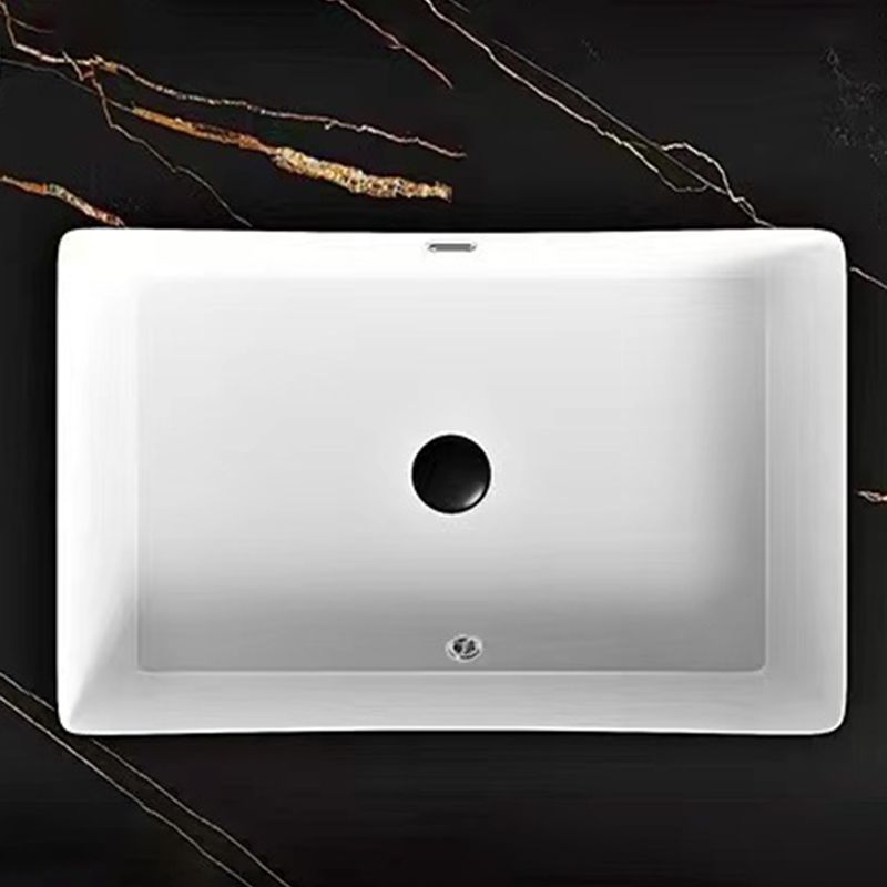 Creative Vanity Sink Mirror Wall-Mounted Bathroom Vanity Set in White Clearhalo 'Bathroom Remodel & Bathroom Fixtures' 'Bathroom Vanities' 'bathroom_vanities' 'Home Improvement' 'home_improvement' 'home_improvement_bathroom_vanities' 1200x1200_4844dfc5-f123-423d-b9a3-3f92c7bff897