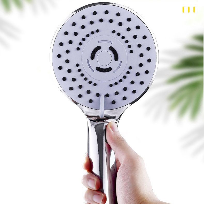Modern Plastic Shower Head Round Handheld Shower Head with Adjustable Water Flow Clearhalo 'Bathroom Remodel & Bathroom Fixtures' 'Home Improvement' 'home_improvement' 'home_improvement_shower_heads' 'Shower Heads' 'shower_heads' 'Showers & Bathtubs Plumbing' 'Showers & Bathtubs' 1200x1200_4857dca8-b440-4e07-aee4-bd864043d726
