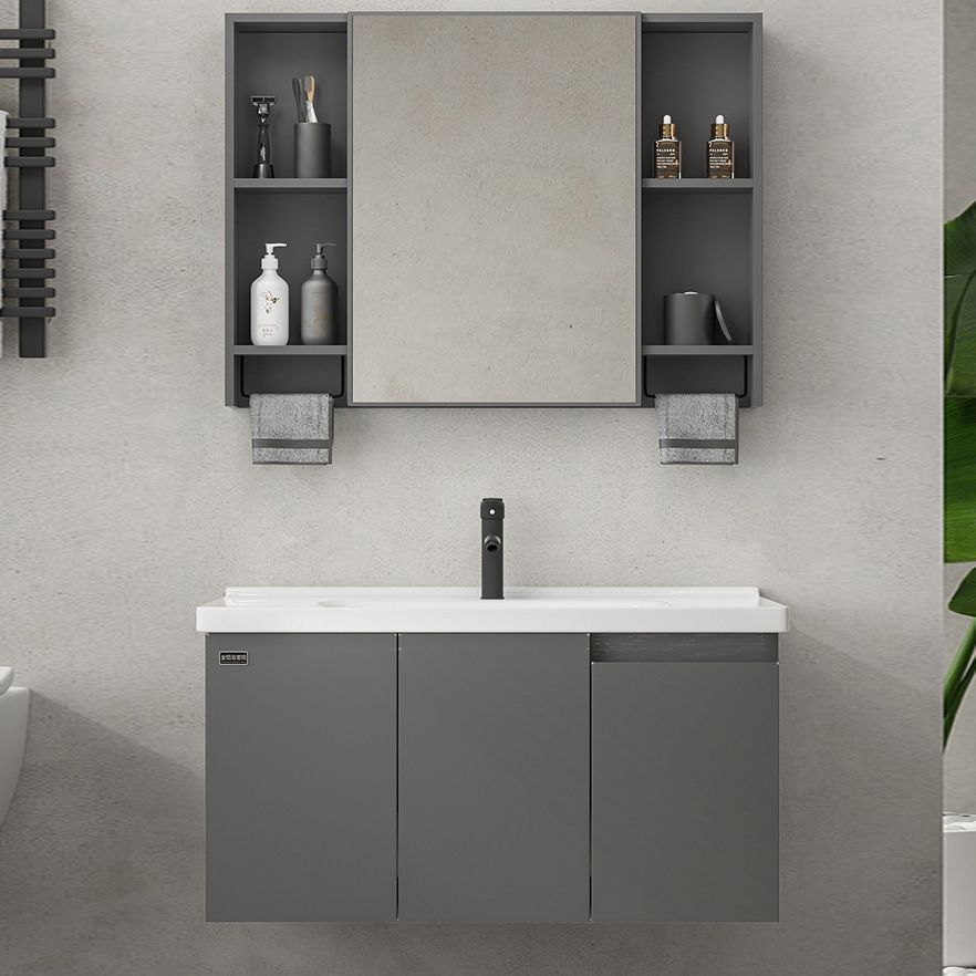 Wall Mount Bathroom Vanity Modern Single-Sink Gray Rectangular Vanity Set Clearhalo 'Bathroom Remodel & Bathroom Fixtures' 'Bathroom Vanities' 'bathroom_vanities' 'Home Improvement' 'home_improvement' 'home_improvement_bathroom_vanities' 1200x1200_485b3fd9-7d43-47d7-863e-5b5a64dd53a5