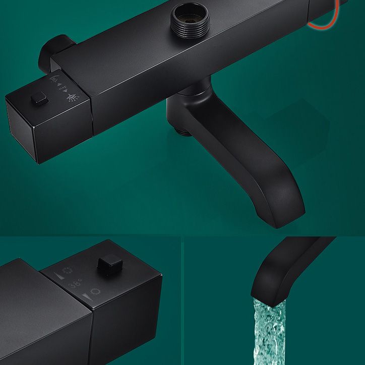 Adjustable Spray Pattern Shower Combo Metal Shower Faucet Arm Shower Head with Slide Bar Clearhalo 'Bathroom Remodel & Bathroom Fixtures' 'Home Improvement' 'home_improvement' 'home_improvement_shower_faucets' 'Shower Faucets & Systems' 'shower_faucets' 'Showers & Bathtubs Plumbing' 'Showers & Bathtubs' 1200x1200_485f487d-06a8-4ac6-adcb-ee2f3d22d366