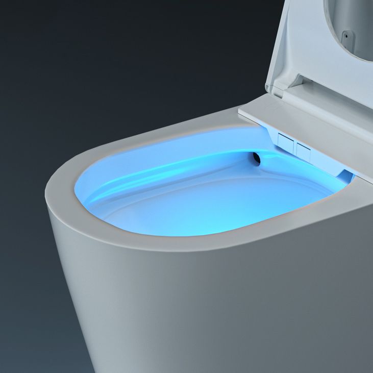 Smart Toilet Elongated White Ceramic Contemporary Foot Sensor Clearhalo 'Bathroom Remodel & Bathroom Fixtures' 'Bidets' 'Home Improvement' 'home_improvement' 'home_improvement_bidets' 'Toilets & Bidets' 1200x1200_4861541c-00d9-4edf-8844-4aa9052d99ca