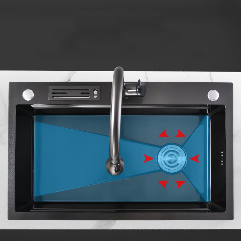 Contemporary Style Kitchen Sink Stainless Steel Kitchen Sink with Cutting Board Clearhalo 'Home Improvement' 'home_improvement' 'home_improvement_kitchen_sinks' 'Kitchen Remodel & Kitchen Fixtures' 'Kitchen Sinks & Faucet Components' 'Kitchen Sinks' 'kitchen_sinks' 1200x1200_487411f6-e6be-4dd2-9827-c648851a63c5