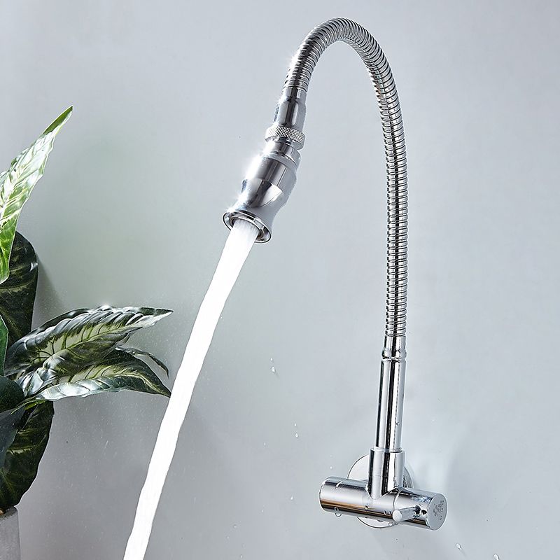 Modern Wall Mounted Bar Faucet Single Lever High Profile Kitchen Faucet Clearhalo 'Home Improvement' 'home_improvement' 'home_improvement_kitchen_faucets' 'Kitchen Faucets' 'Kitchen Remodel & Kitchen Fixtures' 'Kitchen Sinks & Faucet Components' 'kitchen_faucets' 1200x1200_48a06ee3-1395-4436-92c0-a160b0bd905f