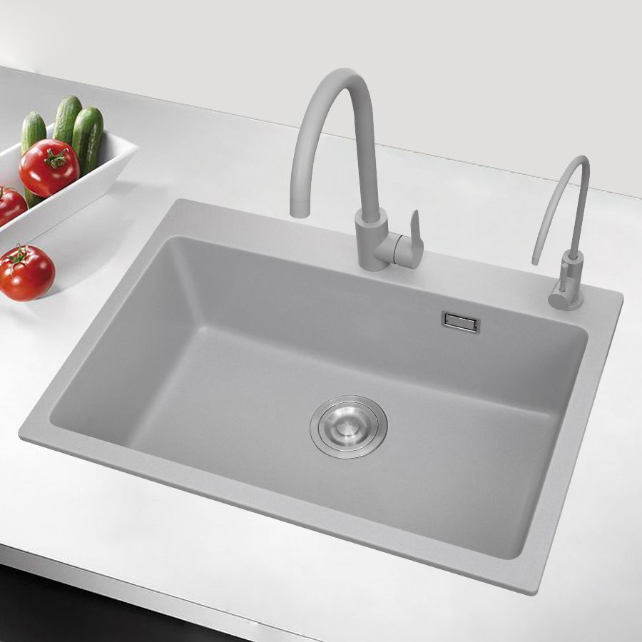 Modern Style Kitchen Sink Overflow Hole Design Drop-In Quartz Kitchen Sink Clearhalo 'Home Improvement' 'home_improvement' 'home_improvement_kitchen_sinks' 'Kitchen Remodel & Kitchen Fixtures' 'Kitchen Sinks & Faucet Components' 'Kitchen Sinks' 'kitchen_sinks' 1200x1200_48c1afa3-6bd0-48b4-a4c3-b3bf91409081