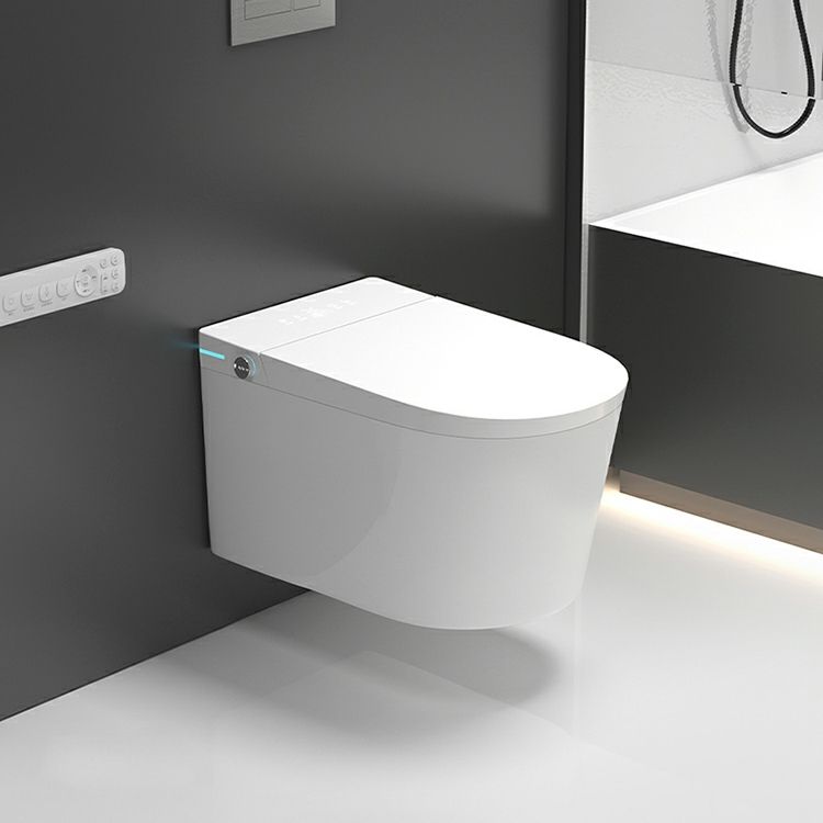 Elongated White Ceramic Stain Resistant Smart Bidet with Heated Seat Clearhalo 'Bathroom Remodel & Bathroom Fixtures' 'Bidets' 'Home Improvement' 'home_improvement' 'home_improvement_bidets' 'Toilets & Bidets' 1200x1200_48e25056-e008-4fcd-b0bf-0fbfdef48343