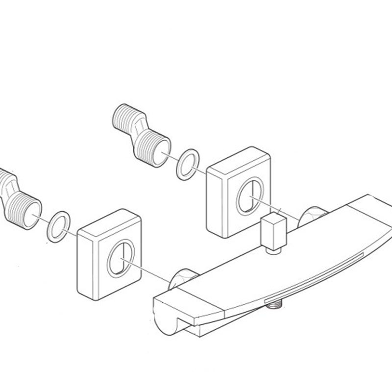Modern Bathtub Faucet Waterfall Handheld Shower Head Bathtub Faucet Clearhalo 'Bathroom Remodel & Bathroom Fixtures' 'Bathtub Faucets' 'bathtub_faucets' 'Home Improvement' 'home_improvement' 'home_improvement_bathtub_faucets' 1200x1200_48ee4747-8b48-4cc1-b2aa-427ba6cf24d5