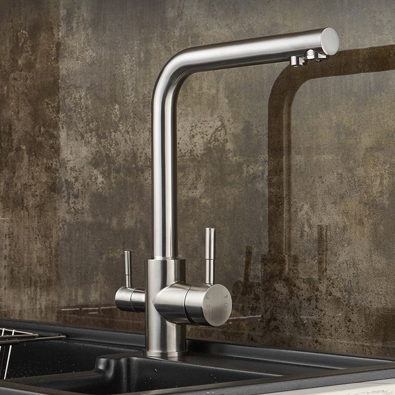Modern Kitchen Faucet Lever High Arc Deck Mounted Kitchen Faucet Clearhalo 'Home Improvement' 'home_improvement' 'home_improvement_kitchen_faucets' 'Kitchen Faucets' 'Kitchen Remodel & Kitchen Fixtures' 'Kitchen Sinks & Faucet Components' 'kitchen_faucets' 1200x1200_48f18627-ba54-4b91-8ce9-d0c335e8fe10