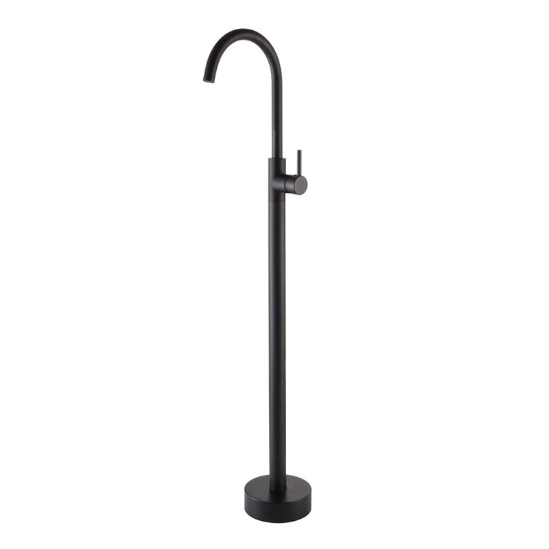 Brass Freestanding Tub Filler Floor Mounted Tub Filler with Handles Clearhalo 'Bathroom Remodel & Bathroom Fixtures' 'Bathtub Faucets' 'bathtub_faucets' 'Home Improvement' 'home_improvement' 'home_improvement_bathtub_faucets' 1200x1200_48f22913-7c15-4360-8b14-7b2fd06369c0