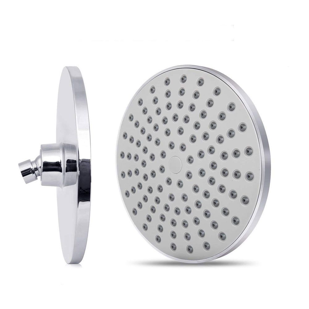 Contemporary Fixed Shower Head Round Shower Head Combo in Silver Clearhalo 'Bathroom Remodel & Bathroom Fixtures' 'Home Improvement' 'home_improvement' 'home_improvement_shower_heads' 'Shower Heads' 'shower_heads' 'Showers & Bathtubs Plumbing' 'Showers & Bathtubs' 1200x1200_492951f0-f5c7-4115-855a-ea1415ad9053