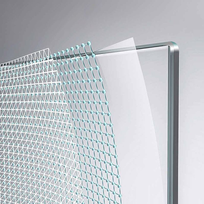 Metal Shower Door in Gold Finish, Tempered Single Fixed Framed Shower Bath Door Clearhalo 'Bathroom Remodel & Bathroom Fixtures' 'Home Improvement' 'home_improvement' 'home_improvement_shower_tub_doors' 'Shower and Tub Doors' 'shower_tub_doors' 'Showers & Bathtubs' 1200x1200_493436d4-f7fe-459a-b464-1af2402391af