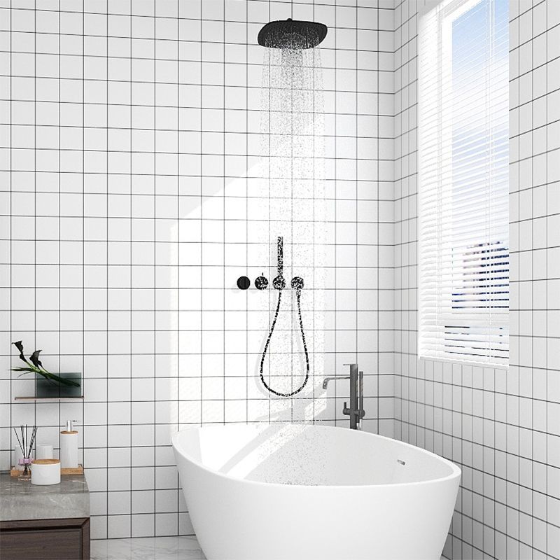 Modern Mosaic Tile Waterproof Smooth Peel and Stick Backsplash Tile for Bathroom Clearhalo 'Flooring 'Home Improvement' 'home_improvement' 'home_improvement_peel_stick_blacksplash' 'Peel & Stick Backsplash Tile' 'peel_stick_blacksplash' 'Walls & Ceilings' Walls and Ceiling' 1200x1200_494beb5b-1411-4b3f-86e7-b1f640453eb8