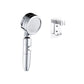 Contemporary Handheld Shower Head Round 3 Setting Spray Head in Silver Clearhalo 'Bathroom Remodel & Bathroom Fixtures' 'Home Improvement' 'home_improvement' 'home_improvement_shower_heads' 'Shower Heads' 'shower_heads' 'Showers & Bathtubs Plumbing' 'Showers & Bathtubs' 1200x1200_496e1e16-492b-4f87-b0eb-5834729b55e0