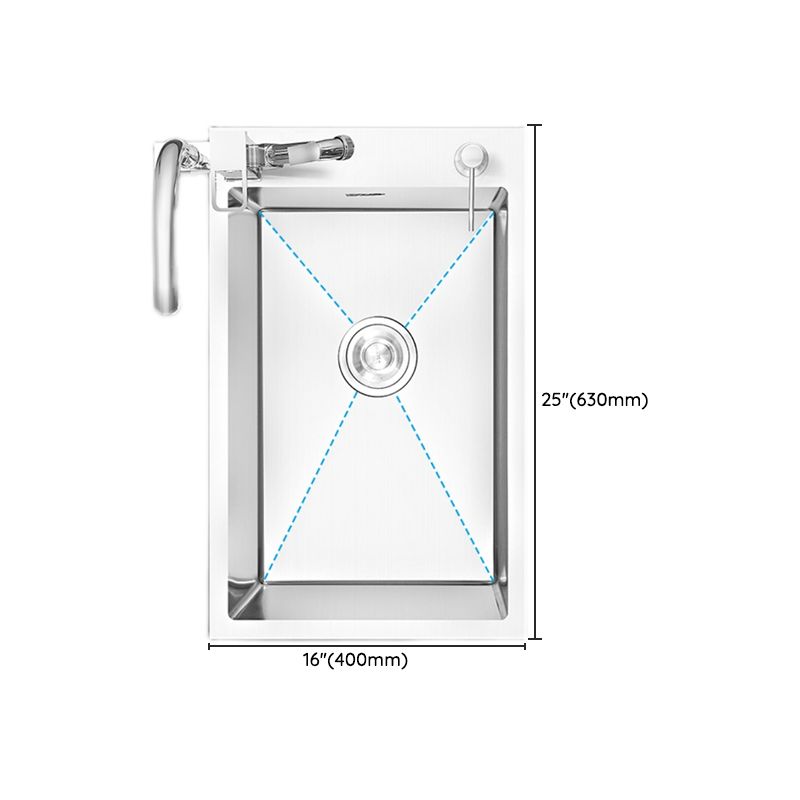 Modern Style Kitchen Sink Stainless Steel Soundproof Kitchen Sink with Basket Strainer Clearhalo 'Home Improvement' 'home_improvement' 'home_improvement_kitchen_sinks' 'Kitchen Remodel & Kitchen Fixtures' 'Kitchen Sinks & Faucet Components' 'Kitchen Sinks' 'kitchen_sinks' 1200x1200_49736357-2f4b-4a31-8f53-320eb37e9b13