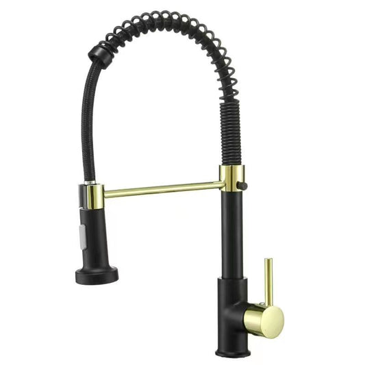 Modern Farmhouse One Handle Spring Spout Kitchen Faucet High Arch Water Filler Clearhalo 'Home Improvement' 'home_improvement' 'home_improvement_kitchen_faucets' 'Kitchen Faucets' 'Kitchen Remodel & Kitchen Fixtures' 'Kitchen Sinks & Faucet Components' 'kitchen_faucets' 1200x1200_4985e1ae-6c66-4ba4-8a6e-1dbf9e963c13
