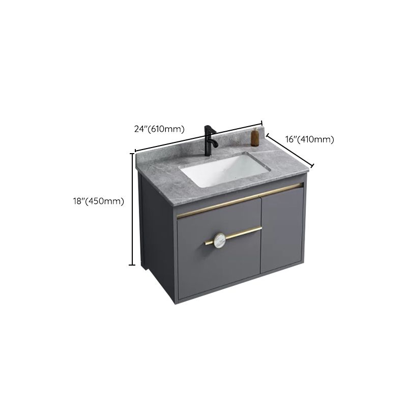 Glam Bathroom Vanity Set Wall Mount Faucet Included Bathroom Sink Vanity Clearhalo 'Bathroom Remodel & Bathroom Fixtures' 'Bathroom Vanities' 'bathroom_vanities' 'Home Improvement' 'home_improvement' 'home_improvement_bathroom_vanities' 1200x1200_498ac84e-ad72-4207-a0a3-d42813f20c8b