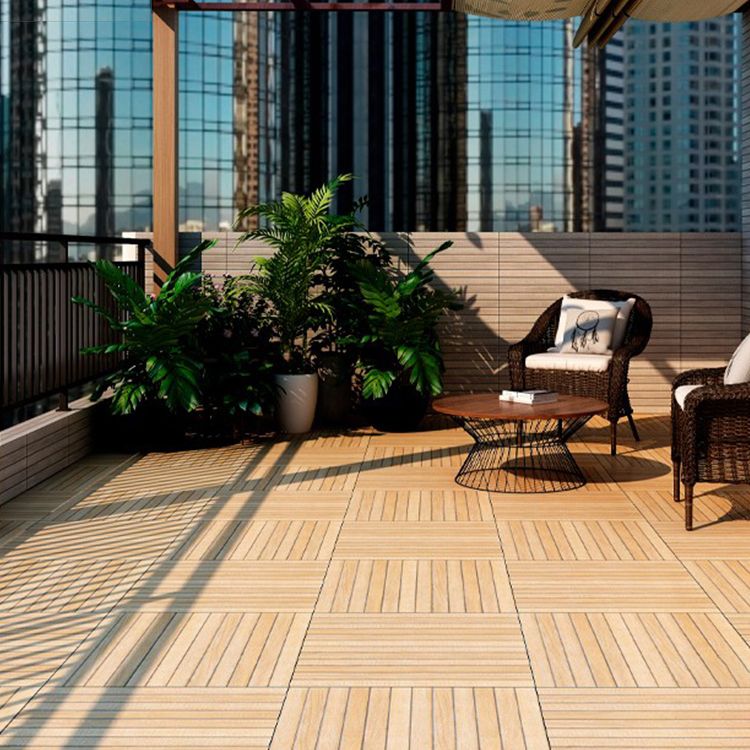 Outdoor Deck Tiles Composite Snapping Stripe Wooden Deck Tiles Clearhalo 'Home Improvement' 'home_improvement' 'home_improvement_outdoor_deck_tiles_planks' 'Outdoor Deck Tiles & Planks' 'Outdoor Flooring & Tile' 'Outdoor Remodel' 'outdoor_deck_tiles_planks' 1200x1200_49958275-2d95-4915-b2f9-f364c3327a7e