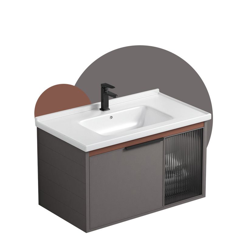 Modern Rectangular Bathroom Vanity Metal Frame Single-Sink Sink Vanity Clearhalo 'Bathroom Remodel & Bathroom Fixtures' 'Bathroom Vanities' 'bathroom_vanities' 'Home Improvement' 'home_improvement' 'home_improvement_bathroom_vanities' 1200x1200_499f4eca-eef6-40d2-a6fc-62215910f225