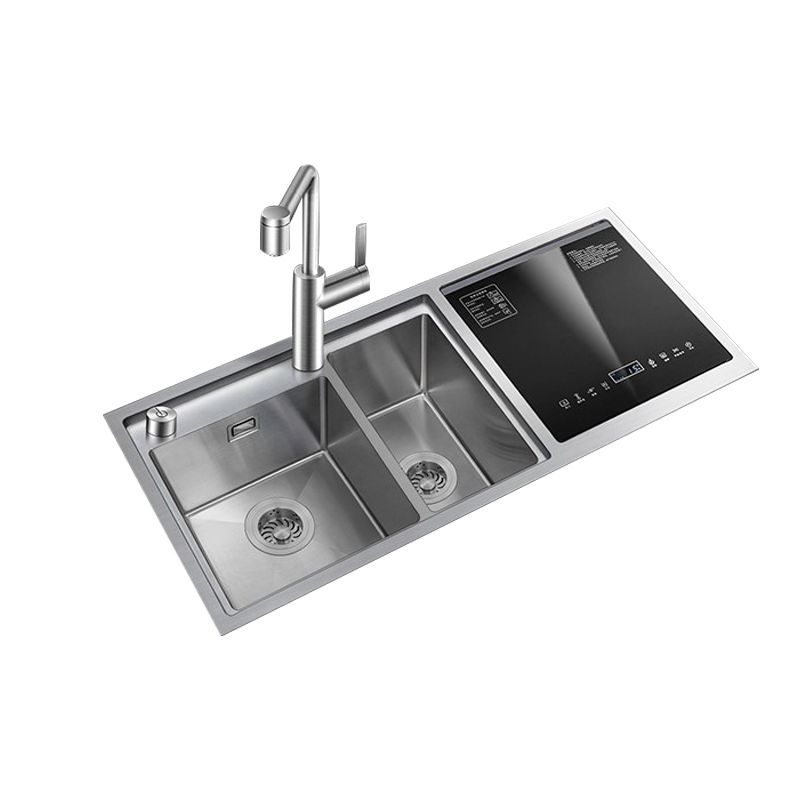 Classic Rectangle Sink Stainless Steel Drop-In Friction Resistant Sink for Kitchen Clearhalo 'Home Improvement' 'home_improvement' 'home_improvement_kitchen_sinks' 'Kitchen Remodel & Kitchen Fixtures' 'Kitchen Sinks & Faucet Components' 'Kitchen Sinks' 'kitchen_sinks' 1200x1200_49a6383b-76c4-4cba-abf9-b69e7e186046