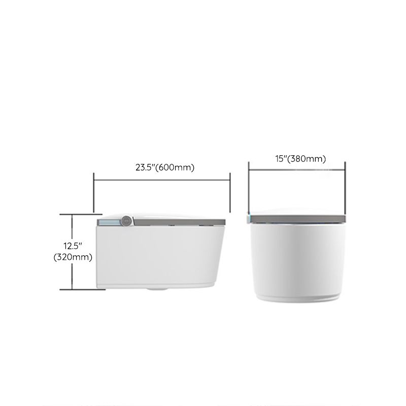 Modern White Gravity Flush Toilet One-Piece Wall Mount Toilet for Bathroom Clearhalo 'Bathroom Remodel & Bathroom Fixtures' 'Home Improvement' 'home_improvement' 'home_improvement_toilets' 'Toilets & Bidets' 'Toilets' 1200x1200_49b2b63f-7c2d-419c-bc2b-ec4e3acc416e