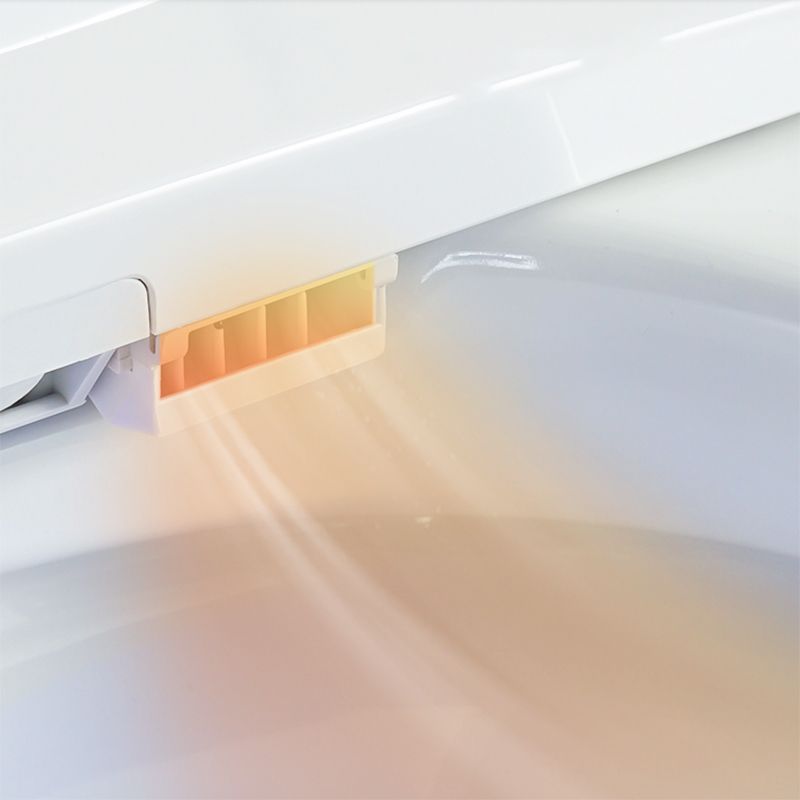 20" H Elongated Floor Mount Bidet Antimicrobial Smart Bidet Toilet Seat in White Clearhalo 'Bathroom Remodel & Bathroom Fixtures' 'Bidets' 'Home Improvement' 'home_improvement' 'home_improvement_bidets' 'Toilets & Bidets' 1200x1200_49b48f91-6de9-496c-9697-dd5873c27f9a