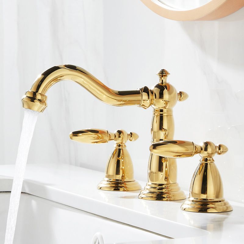 Glam Vessel Faucet 3 Holes Lever Handle Bathroom Vessel Faucet Clearhalo 'Bathroom Remodel & Bathroom Fixtures' 'Bathroom Sink Faucets' 'Bathroom Sinks & Faucet Components' 'bathroom_sink_faucets' 'Home Improvement' 'home_improvement' 'home_improvement_bathroom_sink_faucets' 1200x1200_49b782f1-bf46-4fdd-8a3a-6b0c8c631a33