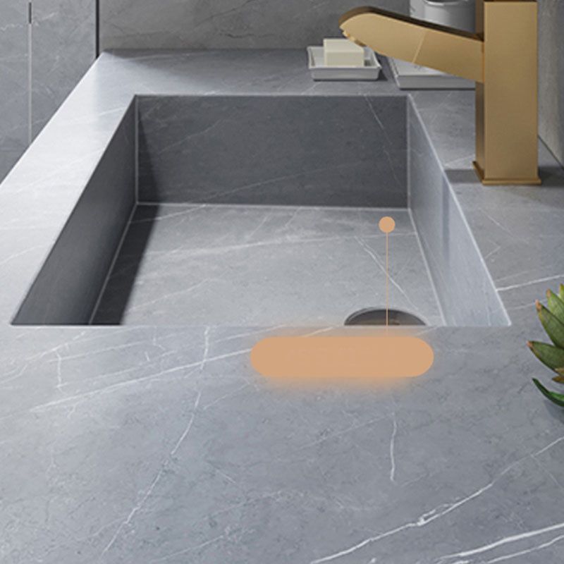 Modern Bathroom Vanity Set Limestone Top with Drawers and Basin Clearhalo 'Bathroom Remodel & Bathroom Fixtures' 'Bathroom Vanities' 'bathroom_vanities' 'Home Improvement' 'home_improvement' 'home_improvement_bathroom_vanities' 1200x1200_49d2e6db-b044-440b-ae9c-b613e0889e03