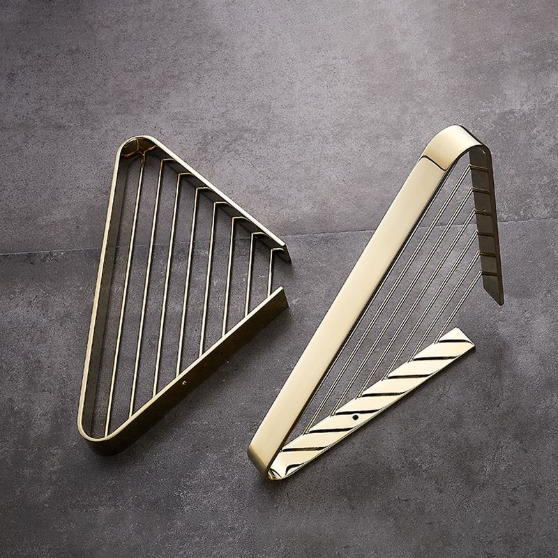 2-Piece Modern Bathroom Accessory Set, Polished Chrome/Gold, Bath Shelf Clearhalo 'Bathroom Hardware Sets' 'Bathroom Hardware' 'Bathroom Remodel & Bathroom Fixtures' 'bathroom_hardware_sets' 'Home Improvement' 'home_improvement' 'home_improvement_bathroom_hardware_sets' 1200x1200_49f10c64-ac6f-47d6-a6c9-ca8d20793e75