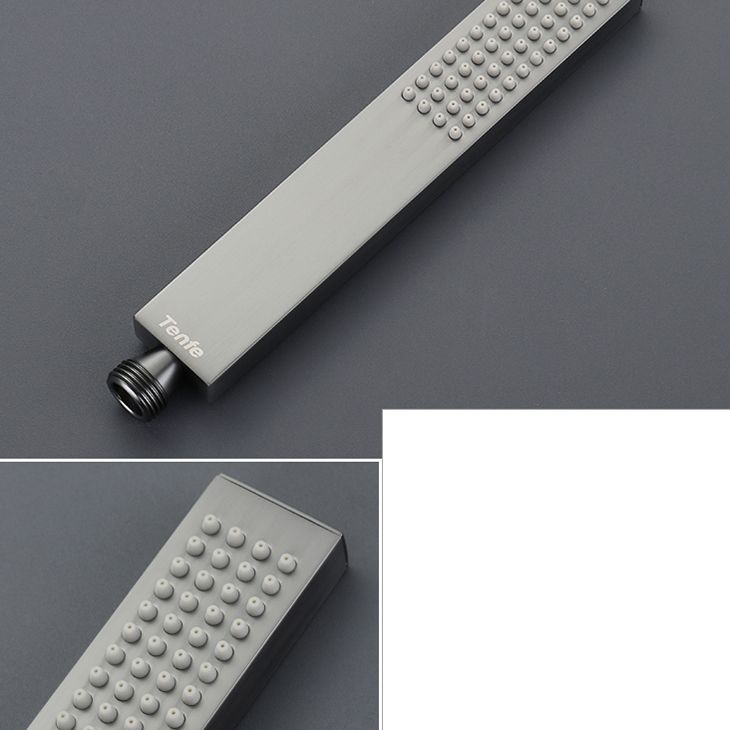 Modern Shower Set Brass Adjustable Shower Head Ceiling Mounted Shower Head Combo Clearhalo 'Bathroom Remodel & Bathroom Fixtures' 'Home Improvement' 'home_improvement' 'home_improvement_shower_faucets' 'Shower Faucets & Systems' 'shower_faucets' 'Showers & Bathtubs Plumbing' 'Showers & Bathtubs' 1200x1200_49f13dfd-3f8b-4fa8-ab4f-794a2e2b411e