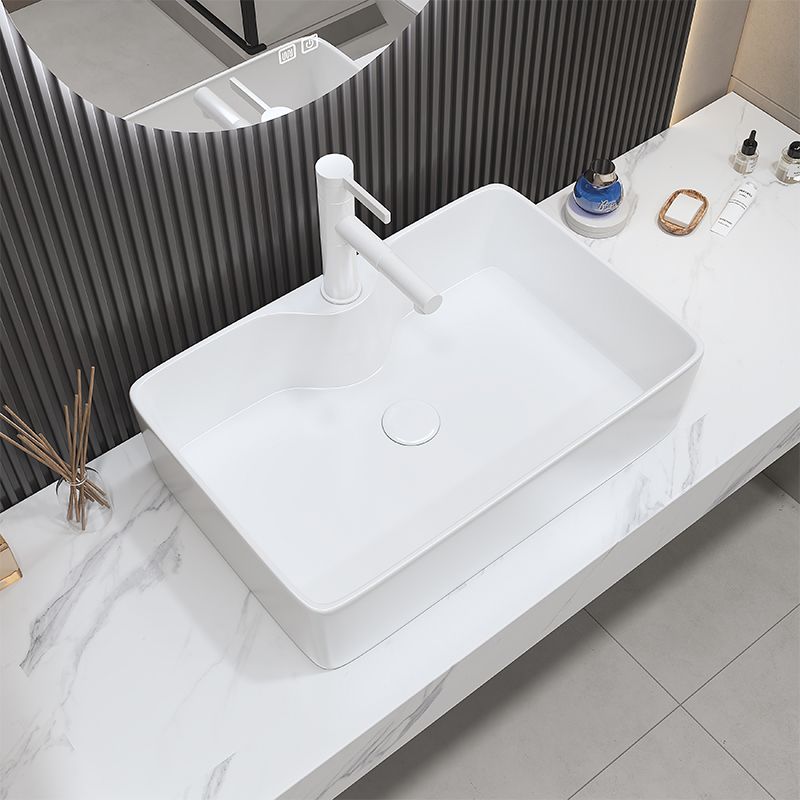 Fade Resistant Bath Sink White Rectangular Ceramic Faucet Vessel Bathroom Sink Clearhalo 'Bathroom Remodel & Bathroom Fixtures' 'Bathroom Sinks & Faucet Components' 'Bathroom Sinks' 'bathroom_sink' 'Home Improvement' 'home_improvement' 'home_improvement_bathroom_sink' 1200x1200_49fbdc6e-346a-46a0-b7d9-602a6c343a85