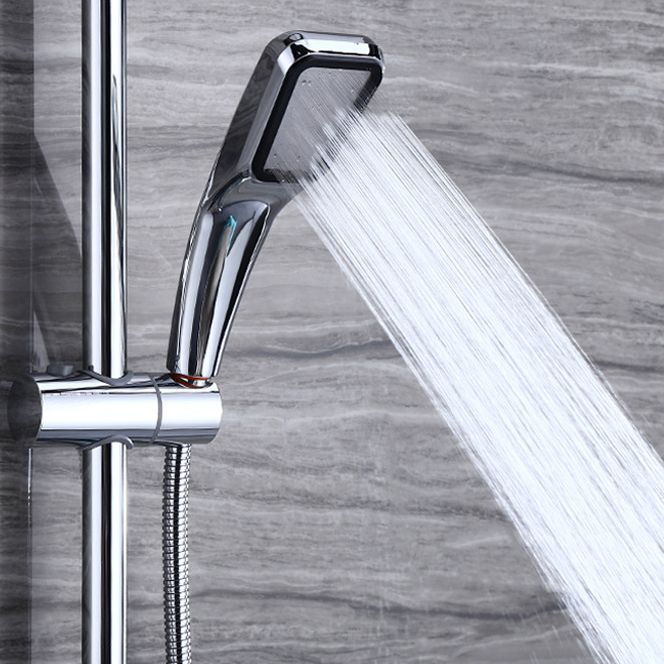 Modern Shower System Massage Jet Round Lever Handle Shower Trim Clearhalo 'Bathroom Remodel & Bathroom Fixtures' 'Home Improvement' 'home_improvement' 'home_improvement_shower_faucets' 'Shower Faucets & Systems' 'shower_faucets' 'Showers & Bathtubs Plumbing' 'Showers & Bathtubs' 1200x1200_49fd1557-5377-4b50-b599-f698e31d452e