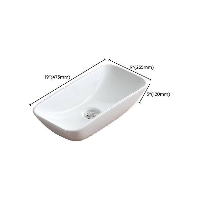 White Bathroom Sink Vessel Porcelain Bathroom Sink (Not Including Faucet) Clearhalo 'Bathroom Remodel & Bathroom Fixtures' 'Bathroom Sinks & Faucet Components' 'Bathroom Sinks' 'bathroom_sink' 'Home Improvement' 'home_improvement' 'home_improvement_bathroom_sink' 1200x1200_4a032c46-a183-418a-820f-bb410f6f415f