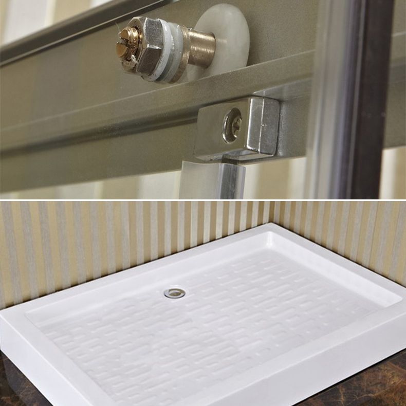 Rectangular Shower Kit Semi Frameless Tempered Glass Shower Enclosure Clearhalo 'Bathroom Remodel & Bathroom Fixtures' 'Home Improvement' 'home_improvement' 'home_improvement_shower_stalls_enclosures' 'Shower Stalls & Enclosures' 'shower_stalls_enclosures' 'Showers & Bathtubs' 1200x1200_4a095e9f-9c39-48dd-88c6-346eedbab2ec