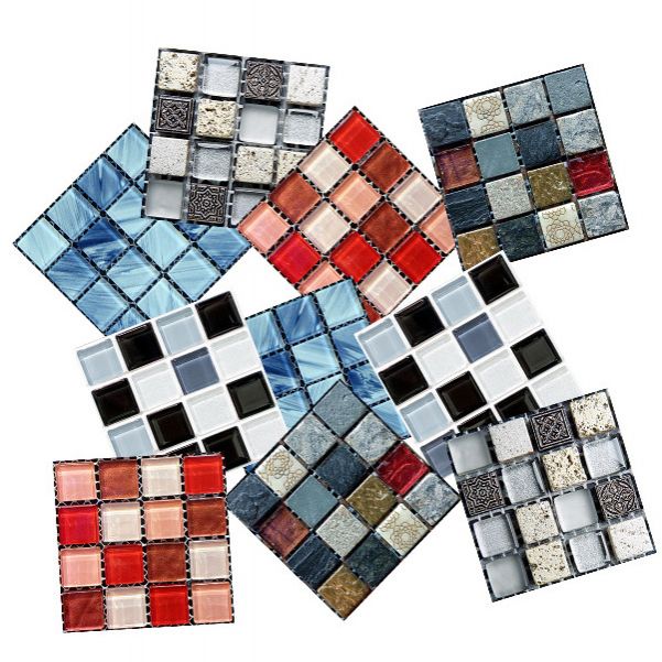 Mosaic Tile Wallpaper Plastic Peel and Stick Wall Tile with Waterproof Clearhalo 'Flooring 'Home Improvement' 'home_improvement' 'home_improvement_peel_stick_blacksplash' 'Peel & Stick Backsplash Tile' 'peel_stick_blacksplash' 'Walls & Ceilings' Walls and Ceiling' 1200x1200_4a0e0a51-32eb-44de-8840-6e810a3725ab