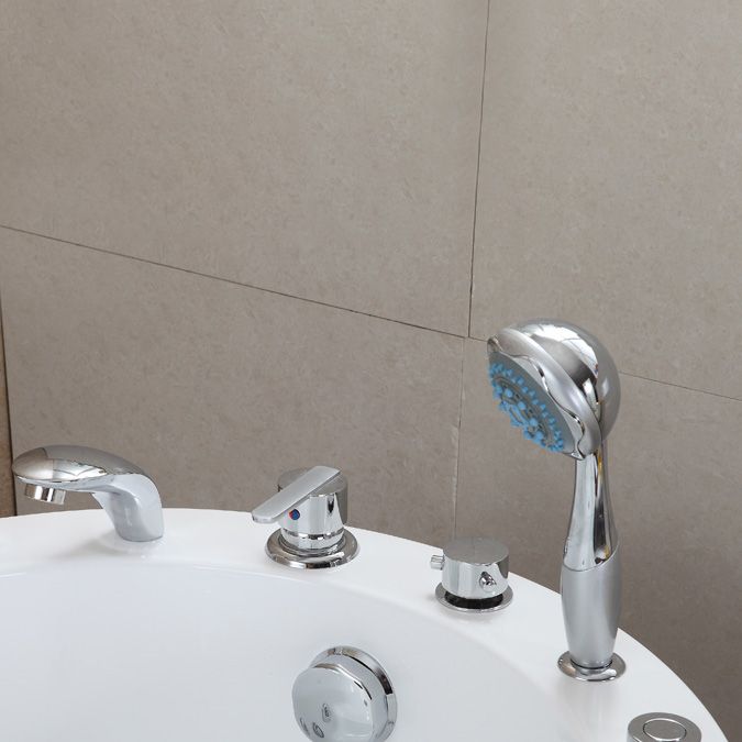 Stand Alone Acrylic Bathtub Modern Oval Left-Hand Drain Bath Tub Clearhalo 'Bathroom Remodel & Bathroom Fixtures' 'Bathtubs' 'Home Improvement' 'home_improvement' 'home_improvement_bathtubs' 'Showers & Bathtubs' 1200x1200_4a12939a-c0e8-44a4-a9e6-b60f998f6e0b