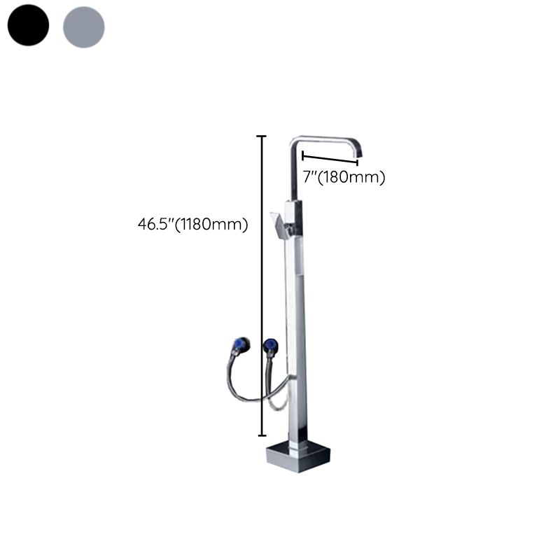 Modern Freestanding Bathtub Metal Faucet Freestanding Tub Faucet Clearhalo 'Bathroom Remodel & Bathroom Fixtures' 'Bathtub Faucets' 'bathtub_faucets' 'Home Improvement' 'home_improvement' 'home_improvement_bathtub_faucets' 1200x1200_4a13fd8b-0fd4-4cea-a0db-ce71ecfc4e5c