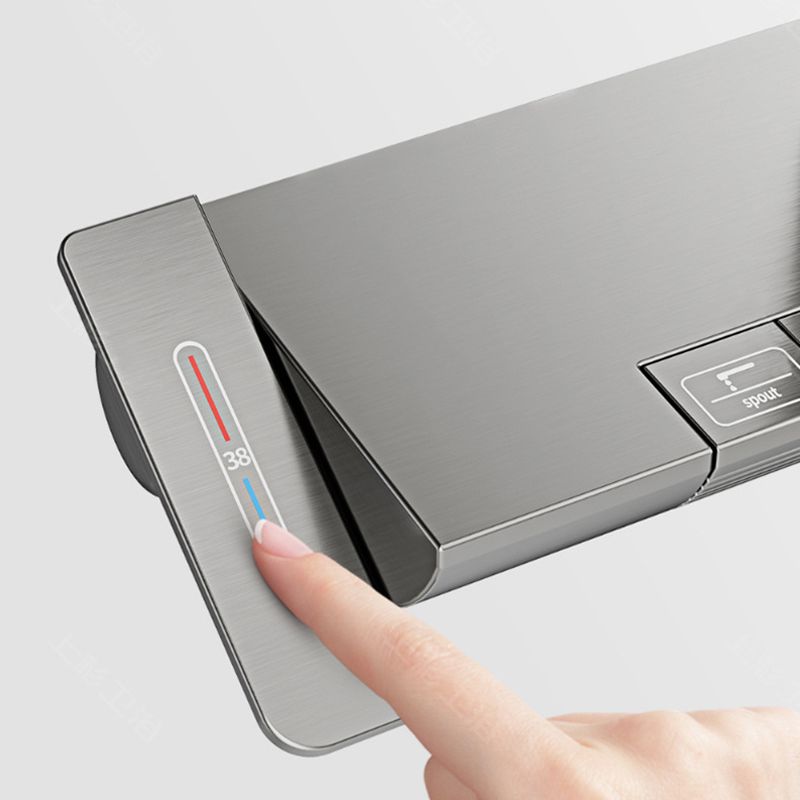 Modern Shower Head Combo Brass Adjustable Spray Pattern Shower System Clearhalo 'Bathroom Remodel & Bathroom Fixtures' 'Home Improvement' 'home_improvement' 'home_improvement_shower_faucets' 'Shower Faucets & Systems' 'shower_faucets' 'Showers & Bathtubs Plumbing' 'Showers & Bathtubs' 1200x1200_4a17faee-41dd-4dda-a4a8-e1ab928e6f42