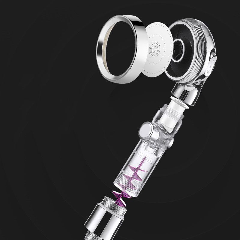 Contemporary Shower Combo Handheld Shower Head Plastic Wall-Mount Shower Head Combo Clearhalo 'Bathroom Remodel & Bathroom Fixtures' 'Home Improvement' 'home_improvement' 'home_improvement_shower_heads' 'Shower Heads' 'shower_heads' 'Showers & Bathtubs Plumbing' 'Showers & Bathtubs' 1200x1200_4a18e586-dbf3-46a5-a523-17b6b40404dd